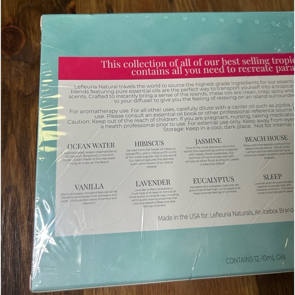 Lefleuria Island Paradise Aromatherapy Essential Oils Set of 12 Sealed - Picture 5 of 7